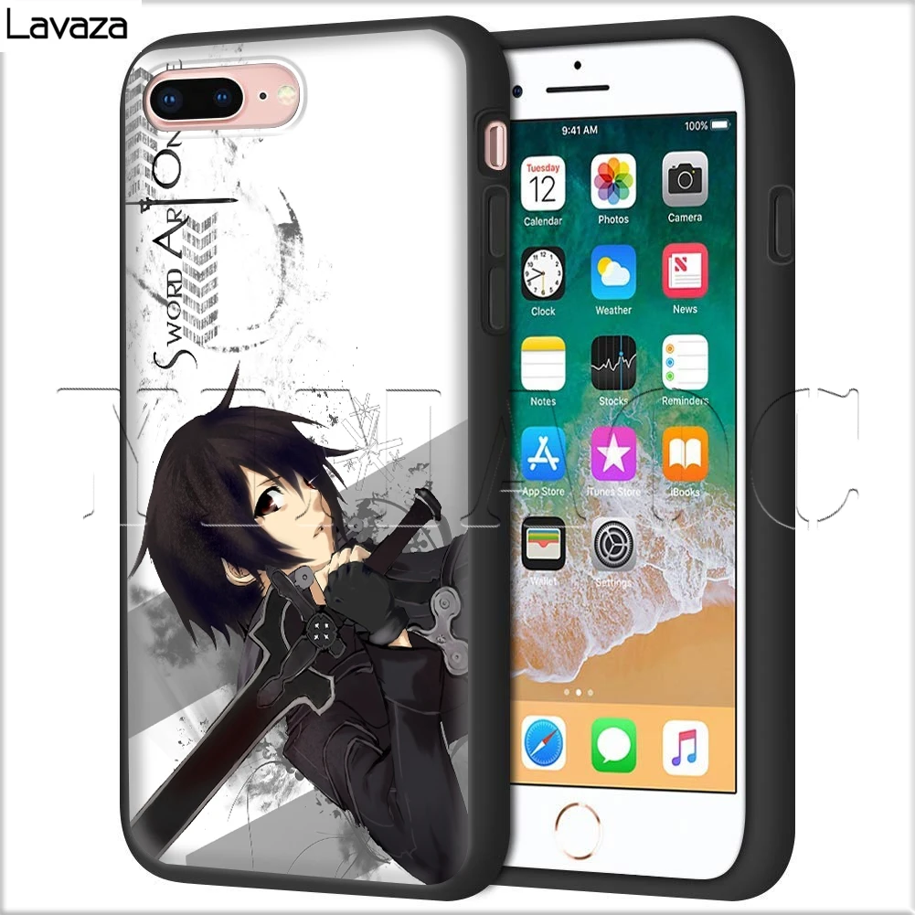 Lavaza Sword Art Online чехол для iPhone 11 Pro XS Max XR X 8 7 6 6S Plus 5 5s se |