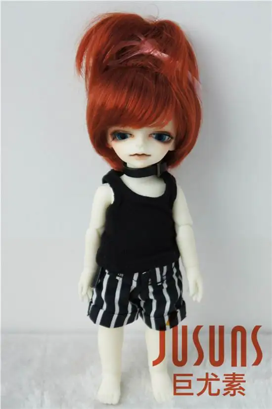 JD002 1/12 1/8 милый фонтан синтетический мохеровый BJD wigsuit для размера 3-4 дюймов 4-5 дюймов 5-6 дюймов куклы модные аксессуары - Цвет: 4-5inch Carrot SM130