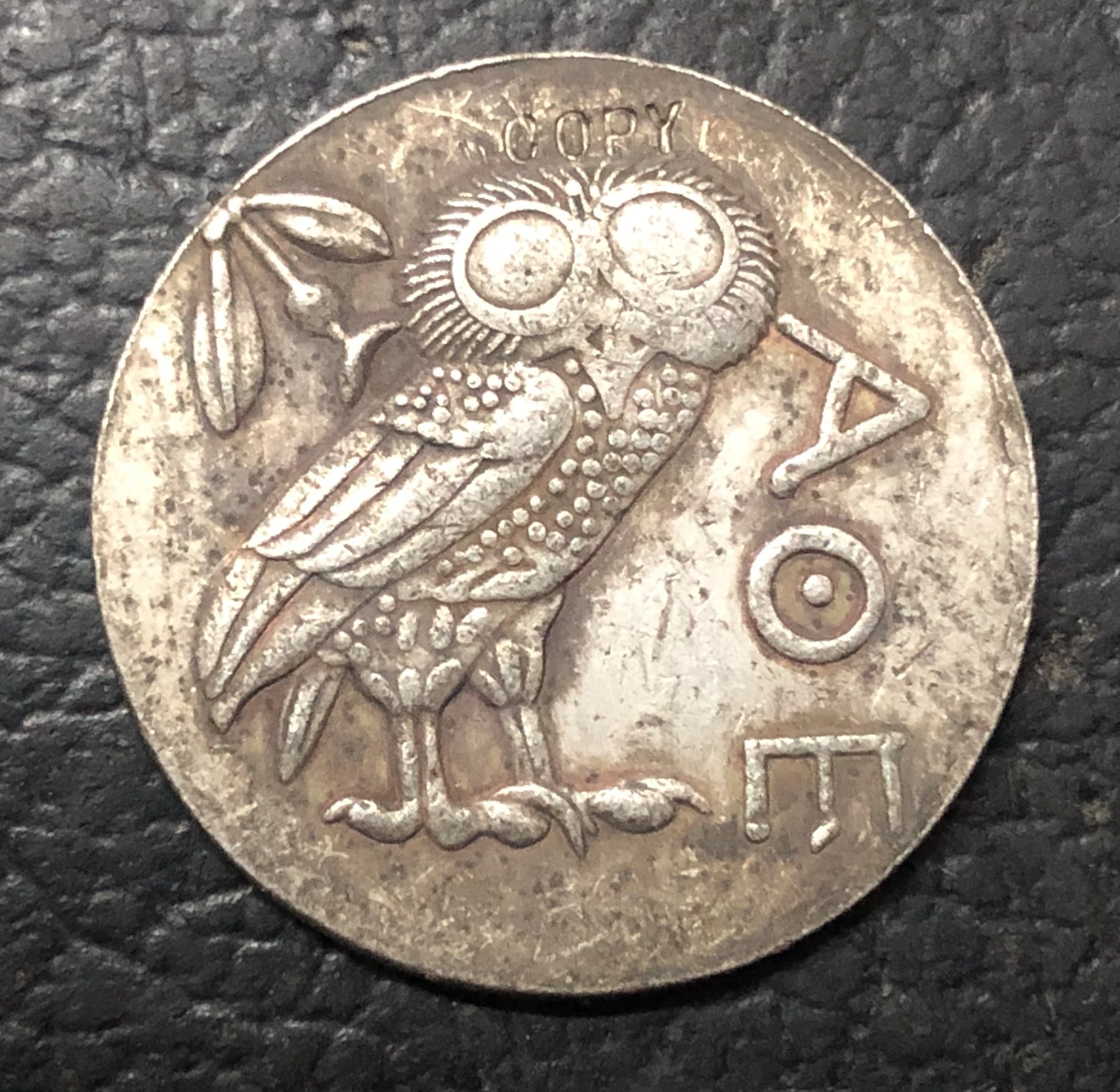 LANZ ATTICA A THENS TETRADRACHM Сова EULE полумесяц MONDSICHEL Луна оливковый