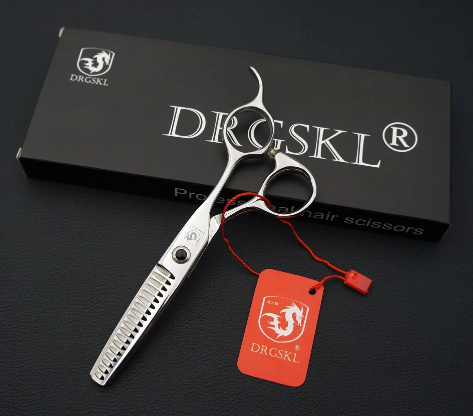 DRGSKL 440C высококачественные филировочные ножницы для волос Профессиональные Парикмахерские филировочные ножницы зубы срезанные ножницы+ сумка