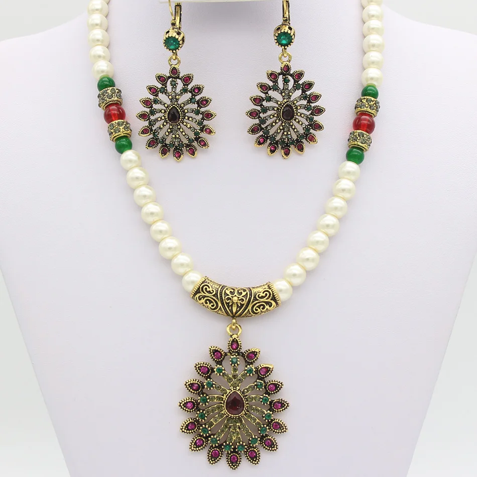 Новые винтажные марокканские женские наборы ювелирных изделий с каплями воды