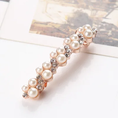 Pearl-studded Модные женские шпильки кристалл жемчуг Элегантная Брошь Популярные шпильки аксессуары - Цвет: Pearl-studded