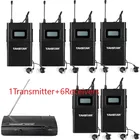 Беспроводная система мониторинга Takstar wpm200wpm200 UHF, стерео Беспроводная гарнитура, сценические мониторы, 1 передатчик + 6 приемников