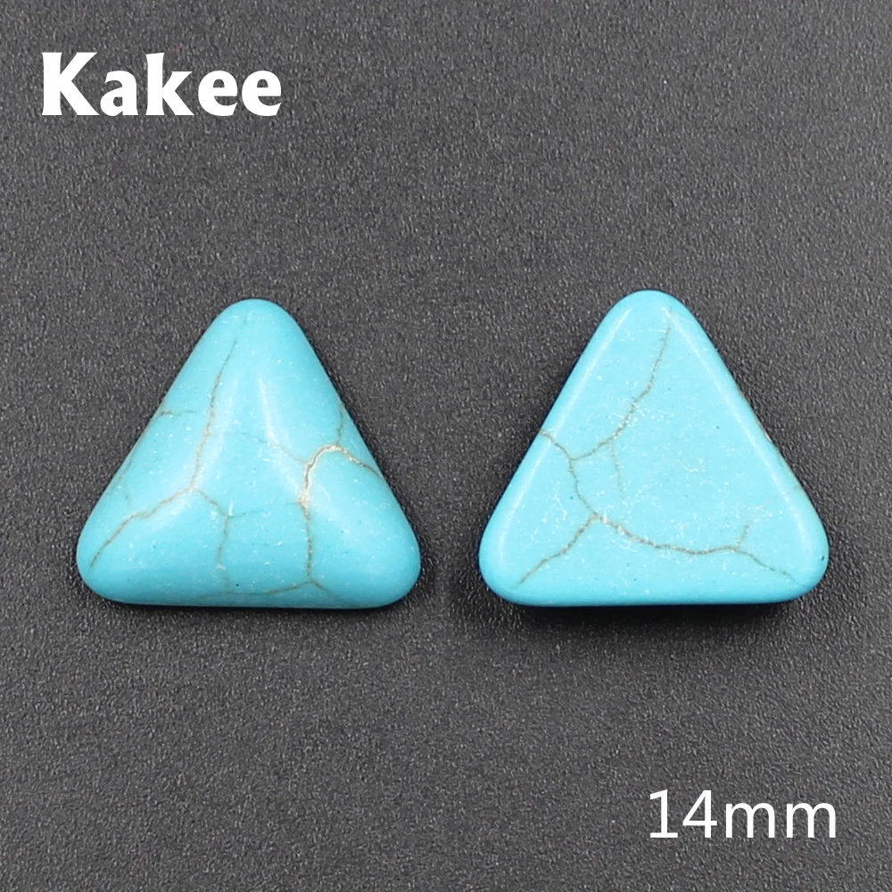 Треугольные Подвески Kakee с плоской задней поверхностью из натурального камня