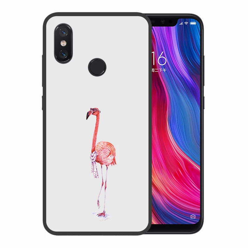 Милые мотивы из мультфильма для Xiaomi mi 8 6 21 &quotчерный силиконовый Fla Ми НПО чехол
