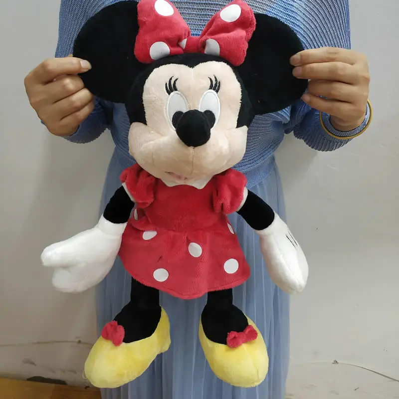 red minnie 42 см 16,5 ''фаршированные Микки и Минни Мышь плюшевые игрушки высокое качество куклы День рождения Свадебные подарки для детей детские, для малышей - Цвет: red minnie