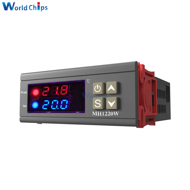 Цифровой термостат MH1220W 220V 110V 12V светодиодный контроллер температуры внутренний