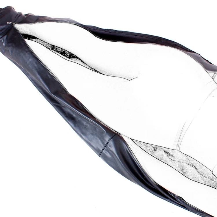 Black Soft PU Leather Full Body Sleeping Bag Sex BDSM Binder Bondage Slave Restraints Gear Harness Belt Sack Products | Красота и