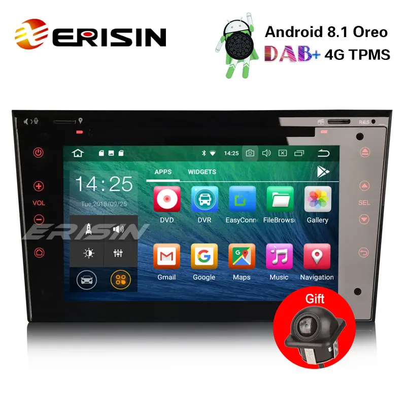 Erisin ES3873P 7 &quotAndroid 8 1 автомобильный стерео gps Satnav DVD CD DAB для Opel Corsa C D Antara Signum Tigra