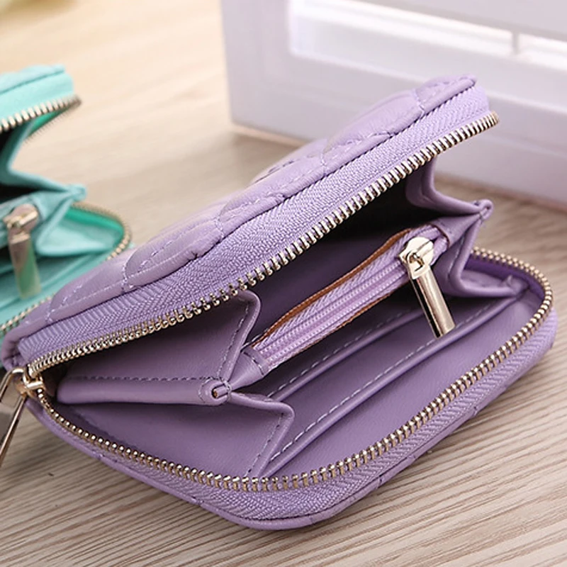 Стеганые классические горячие модели маленькие свежие розы Женский кошелек для