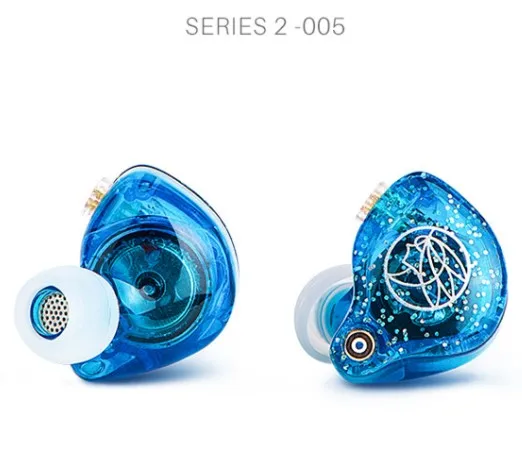 005- Blue The Fragant Zither/серия 2 HIFI монитор наушники TFZ S2 индивидуальные динамические DJ наушники 3,5 мм разъем для iPhone ipod Android - Цвет: 005- Blue