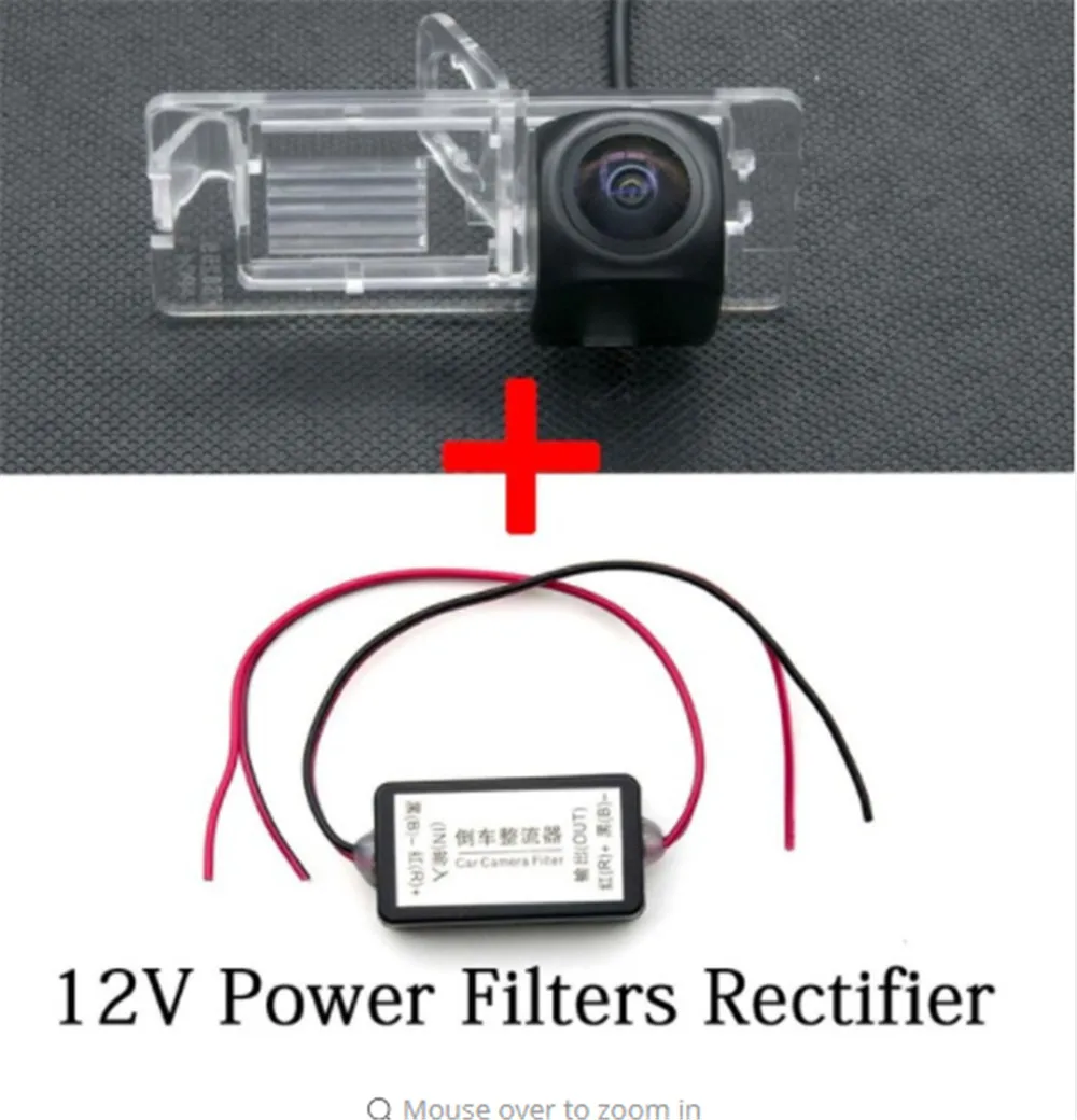 Camera with filter 1080P камера заднего вида «рыбий глаз» для Renault Duster Fluence Duster Megane 3 для Nissan Terrano, автомобильная камера - Название цвета: Camera with filter