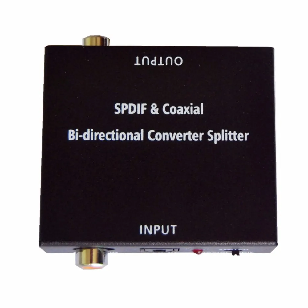 Бесплатная доставка Bi-directional SPDIF Toslink для Коаксиального и Коаксиальный Оптический