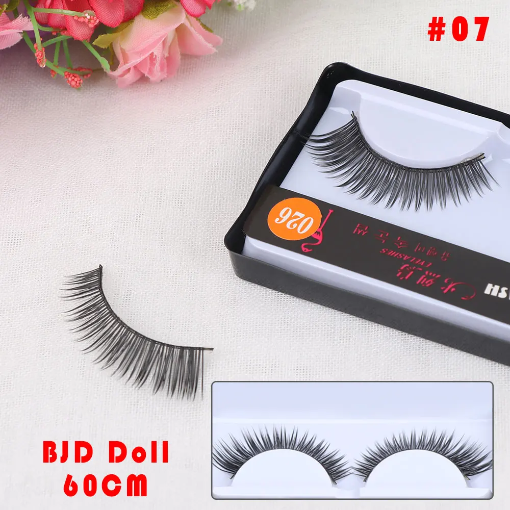 07 0,4 см-0,7 см DIY кукла ресницы макияж, ресницы для BJD/SD лицо вверх ресницы куклы аксессуары детские подарки Детские игрушки - Цвет: 07