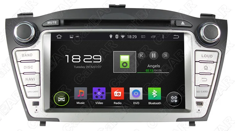 C100 Android 8 0 автомобиля DVD gps радио аудио навигация плеер для hyundai TUCSON/IX35 2009 2012 SD USB