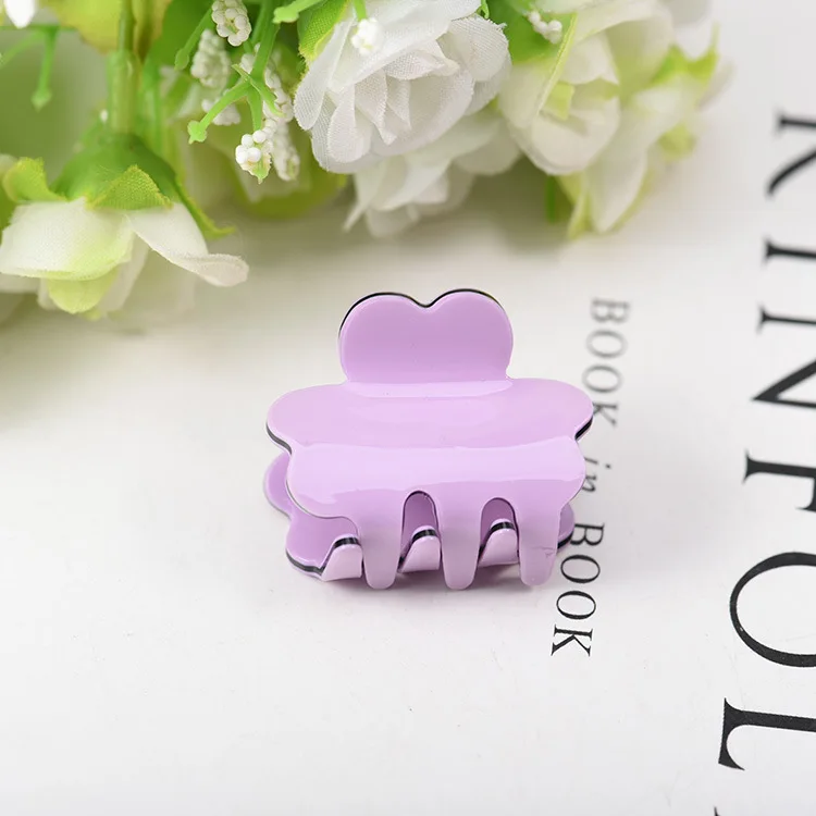 3cm hair claw Новинка 3 дюймов большой зажим для волос для женщин Акриловые зажимы для волос шпильки заколка розовый Краб для волос - Цвет: 3cm hair claw