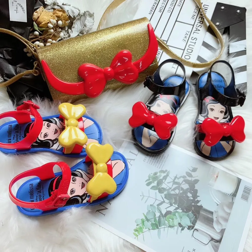 Мини сумка melissa модная детская обувь для девочек сандалии с героями мультфильмов