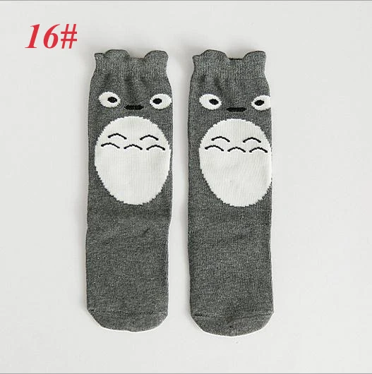 socks c680 totoro В году, Повседневные высокие носки для девочек Дети животных панда мультфильм Длинные Детские носки для мальчиков милые теплые носки хлопок, зимние носки для детей - Цвет: socks c680 totoro
