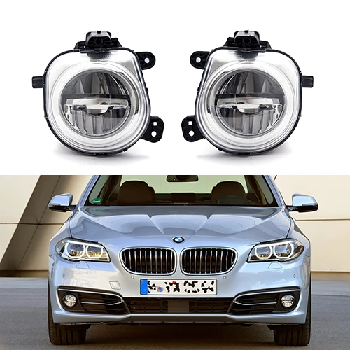 

Free Shipping For BMW 5 Series 528i 535i 550i 14-16' LED Fog Light Lamp Pair Front Left+Right Side