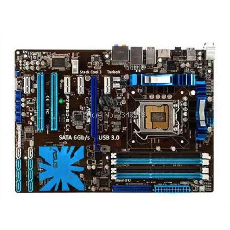 Для Asus P7P55D-E LX настольная материнская плата P55 Socket LGA 1156 i3 i5 i7 DDR3 16G ATX оригинальная б/у материнская плата