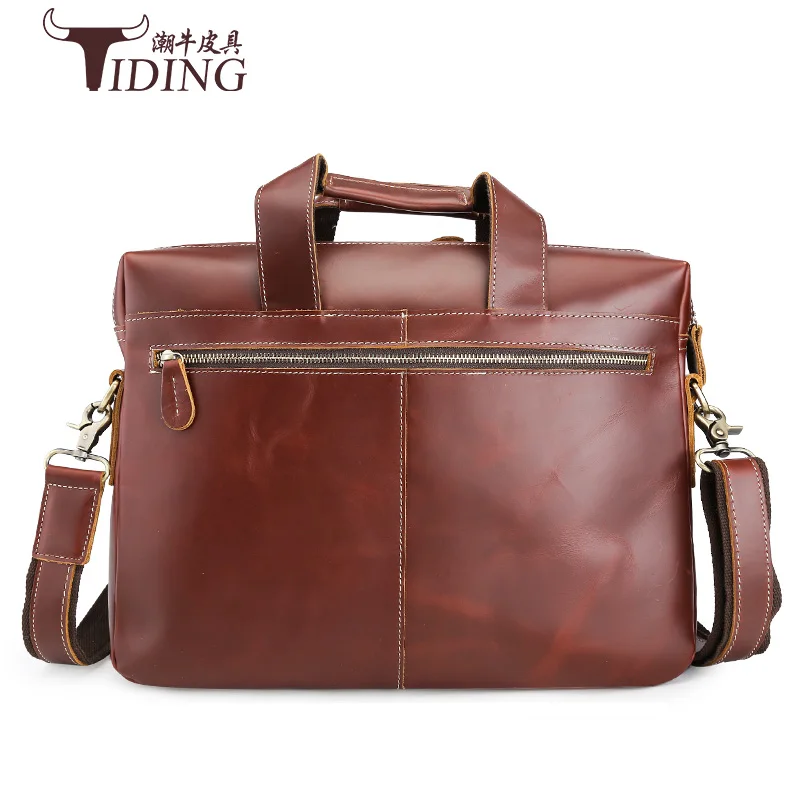 Портфель мужской из кожи Крейзи Хорс брендовый чемоданчик для ноутбука онлайн