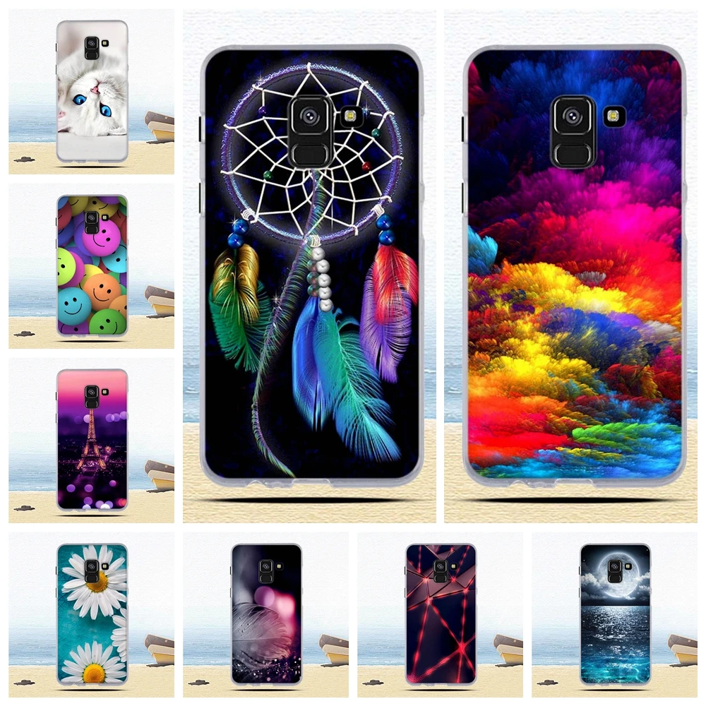 Чехол для телефона samsung Galaxy A8 2018 чехол задняя крышка из ТПУ A530F силиконовый сумка