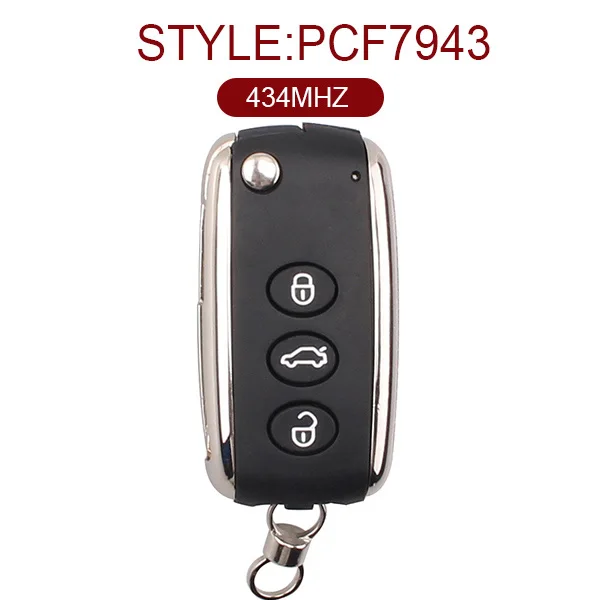 Умный БЕСКЛЮЧЕВОЙ ключ Bentley PCF7942 434 МГц 3 кнопки|Ключ от авто| |