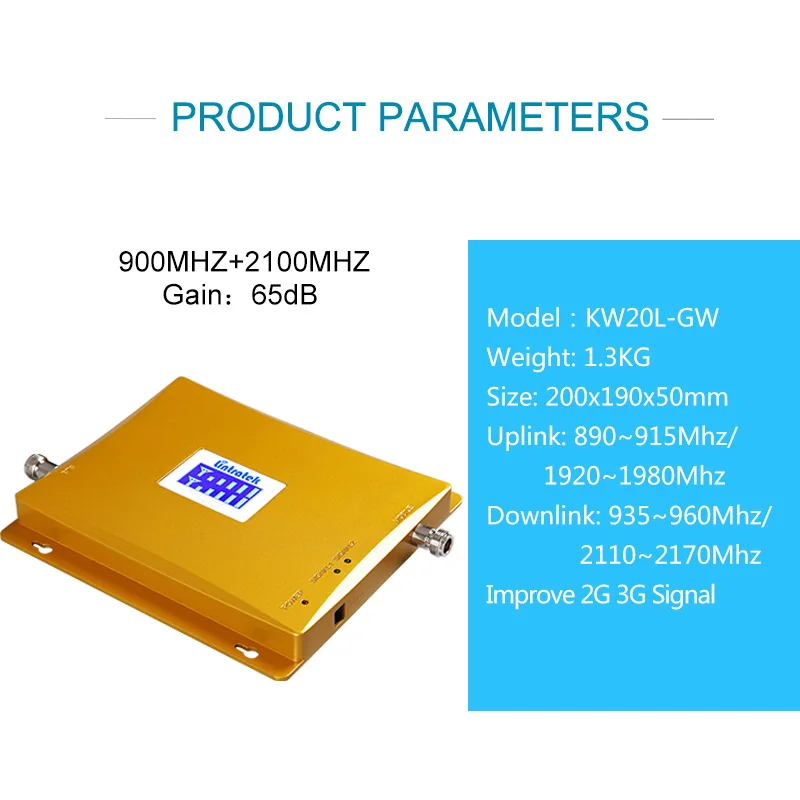 Lintratek повторитель 2G 3g автомобильный усилитель сигнала 900 2100Mhz GSM 900Mhz 3G мобильный