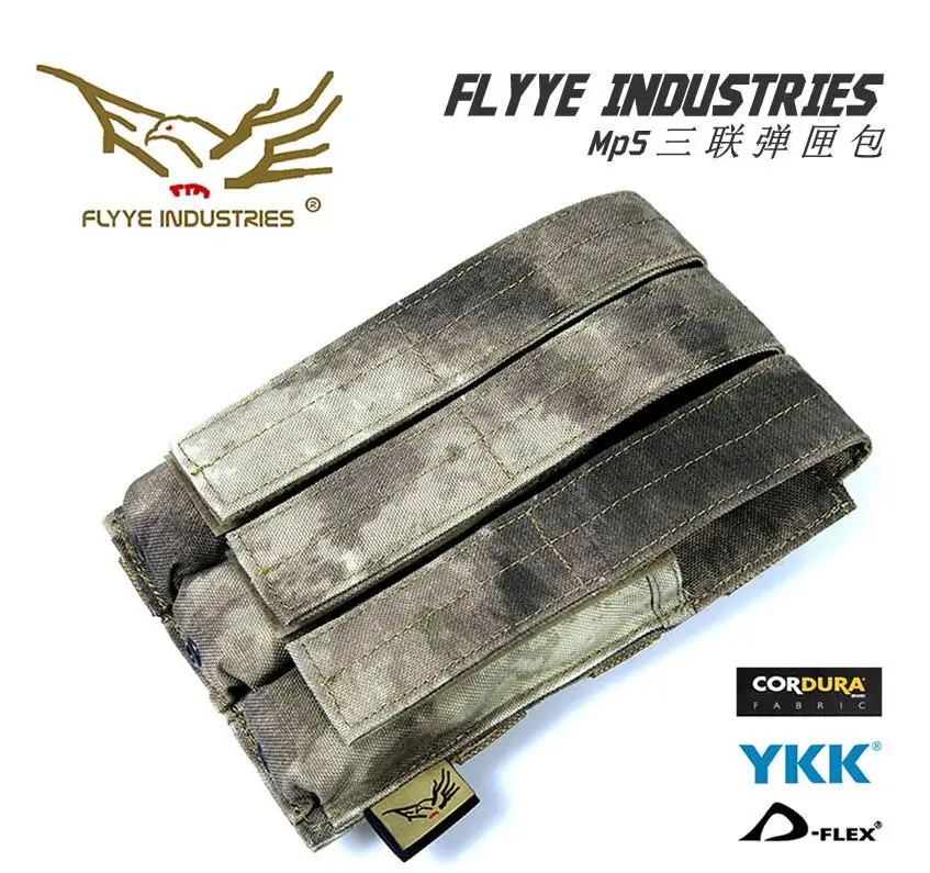 FLYYE MOLLE MP5 подсумок тройной военный походный модульный боевой CORDURA PH-M010