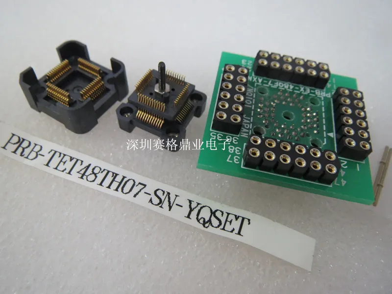 Opentop 100%New&Original PRB-TET48TH07-SN-YQSET QFP48/TQFP48  IC Burning seat Adapter testing seat Test Socket test bench