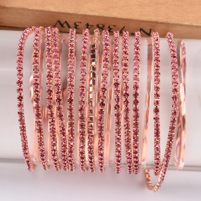 5 Yards/Lot Crystal Rhinestone Trim Strass Rose Gold Claw Metal Cup Chain Wedding Dress Decoration Applique Sewing Accessories | Дом и сад