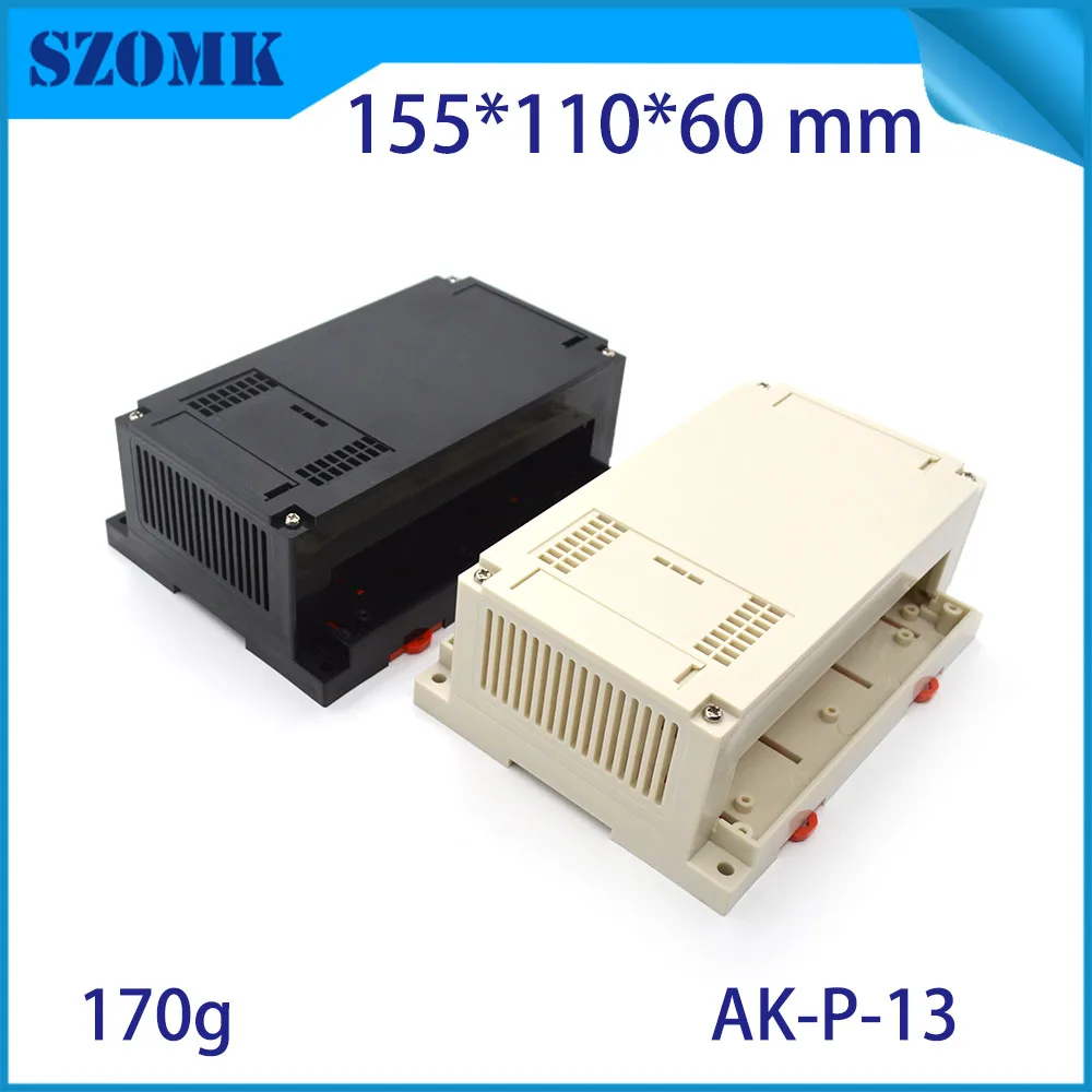 Пластиковый корпус ПЛК на din-рейку pcb распределительная коробка abs чехол на din-рейку чехол для электрического проекта для печатной платы szomk чехол