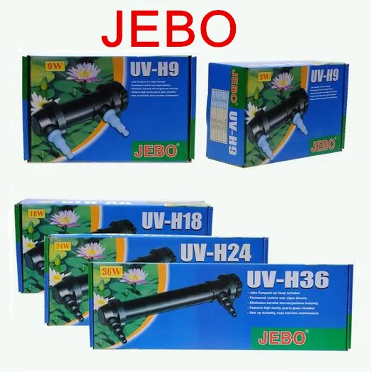 JEBO AC110-240V UV UVC 5 Вт-36 Вт аквариумный Пруд УФ стерилизатор лампа светильник очиститель воды аквариум Ультрафиолетовый фильтр осветитель