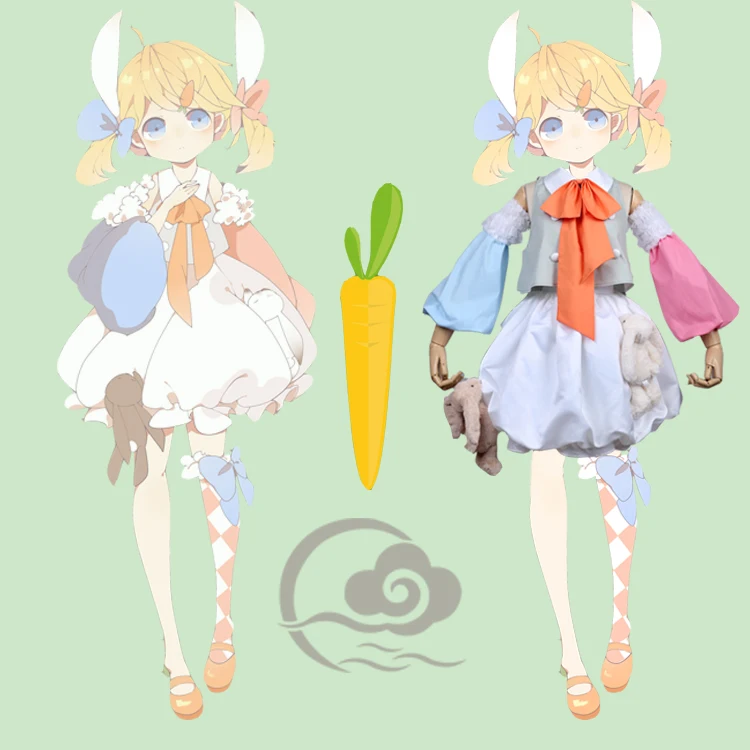 VOCALOID Rin Kagamine 2017 карнавальный костюм праздничное платье на Хэллоуин милое