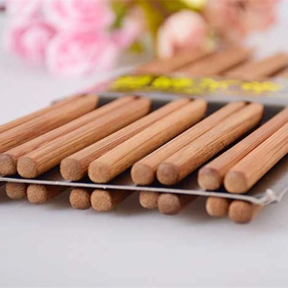 10 пар палочек для еды бамбуковые деревянные простые палочки Чоп Красивые