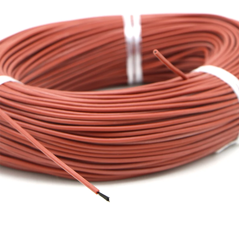 Резиновая крышка 12K 33 Ohm/m углеродное волокно нагревательный провод гибкий водонепроницаемый теплый пол нагревательный кабель