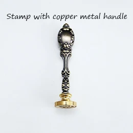 metal handle Единорог воск печать штамп, творческий мифическое существо Единорог логотип, свадебные сургучом набор, diy воск печать baby shower подарок WS043 - Цвет: metal handle