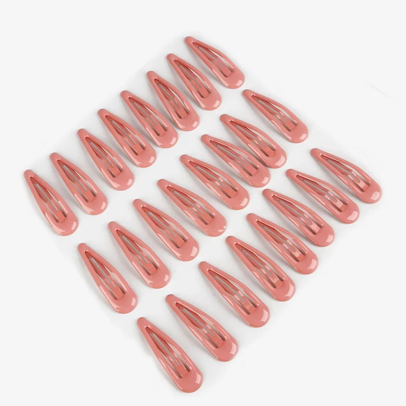 Dark Pink 24 шт., 15x50 м, заколки для волос, ВВ, заколки для волос, цветные металлические заколки для маленьких детей, женщин, девочек, аксессуары для укладки - Цвет: Dark Pink