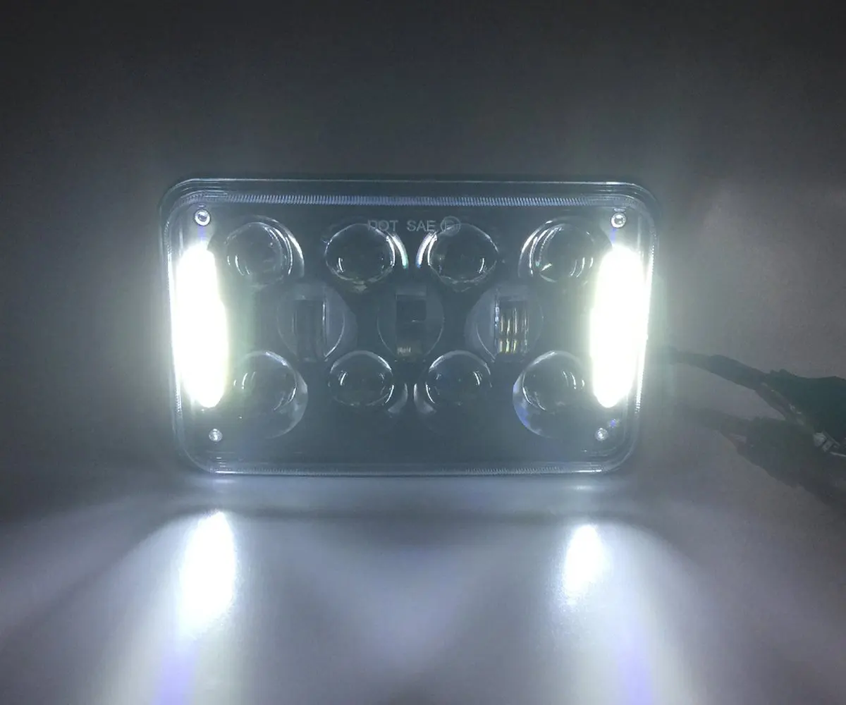 4x6 дюймов 45 Вт светодиодный морской Светодиодный луч фары DRL H4651 H4652 H4656 H4666 H6545 для