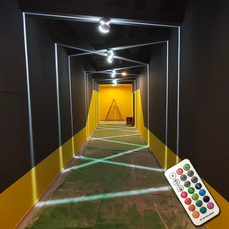 $181.97 Modern LED Ceiling Light RGB Dimmable wall Light indoor Lighting balcony Bedroom KTV hotel corridor Surface Mount Remote Control