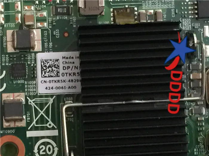 Оригинал для Dell Broadcom 57840S K четыре порта 10 ГБ дочерняя карта Blade 0TKR5K CN TKR5K BCM957840A007G