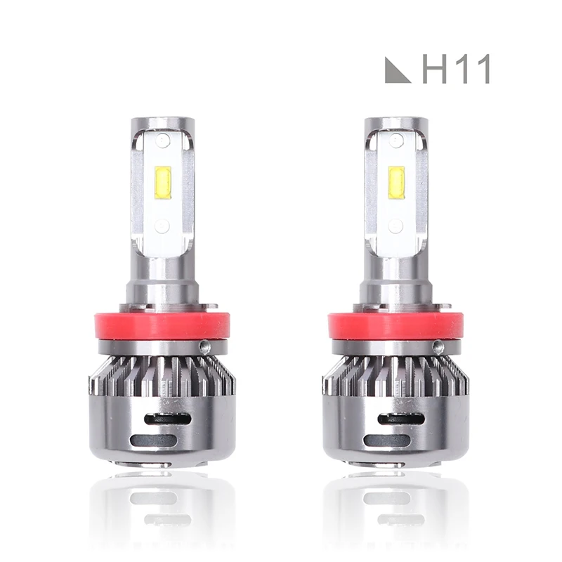 Aslent 2X H4 светодиодный H7 объектив 55 Вт/лампа 20000LM 6500 LED Canbus Error Free H11 H8 HB4 H1 HB3 9005 9006 Авто фары для укладки огни