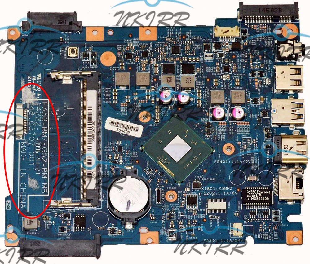 EA53 BM/EG52 BM MB 14222 1 448.03703.0011 448.03708.0011 448.03707.0011 N2920/N2940 NBMRW11004 материнская плата для Aspire ES1