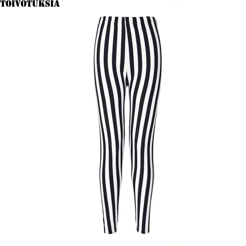 

TOIVOTUKSIA Brand Leggings Summer Women Printed Stretch Leggings Calzas Mujer Leggins High Waist Elastic Trousers Women Pants