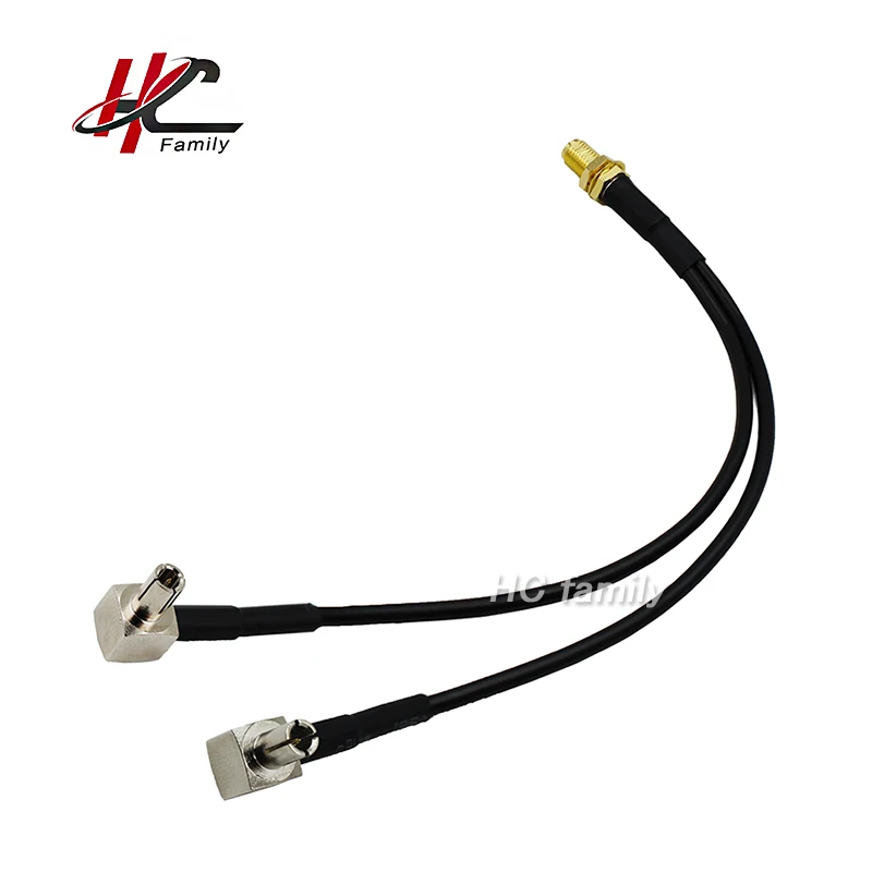 15 см 30 4G модемный кабель rp sma внутренний штырь для 2 * TS9 CRC9 Угловой Соединитель