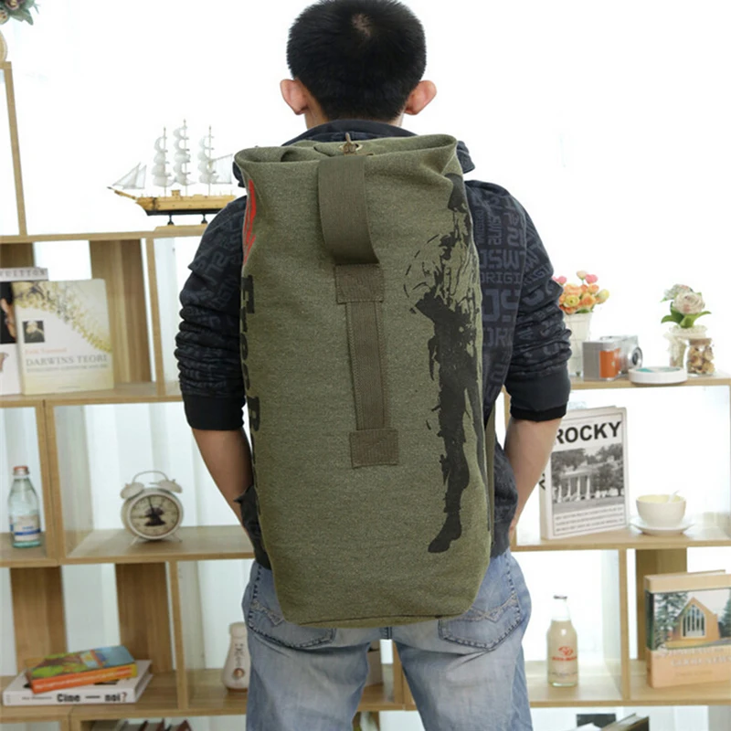 Мужской холщовый рюкзак 3 цвета 15%|military backpack|backpack designerbackpack fashion |