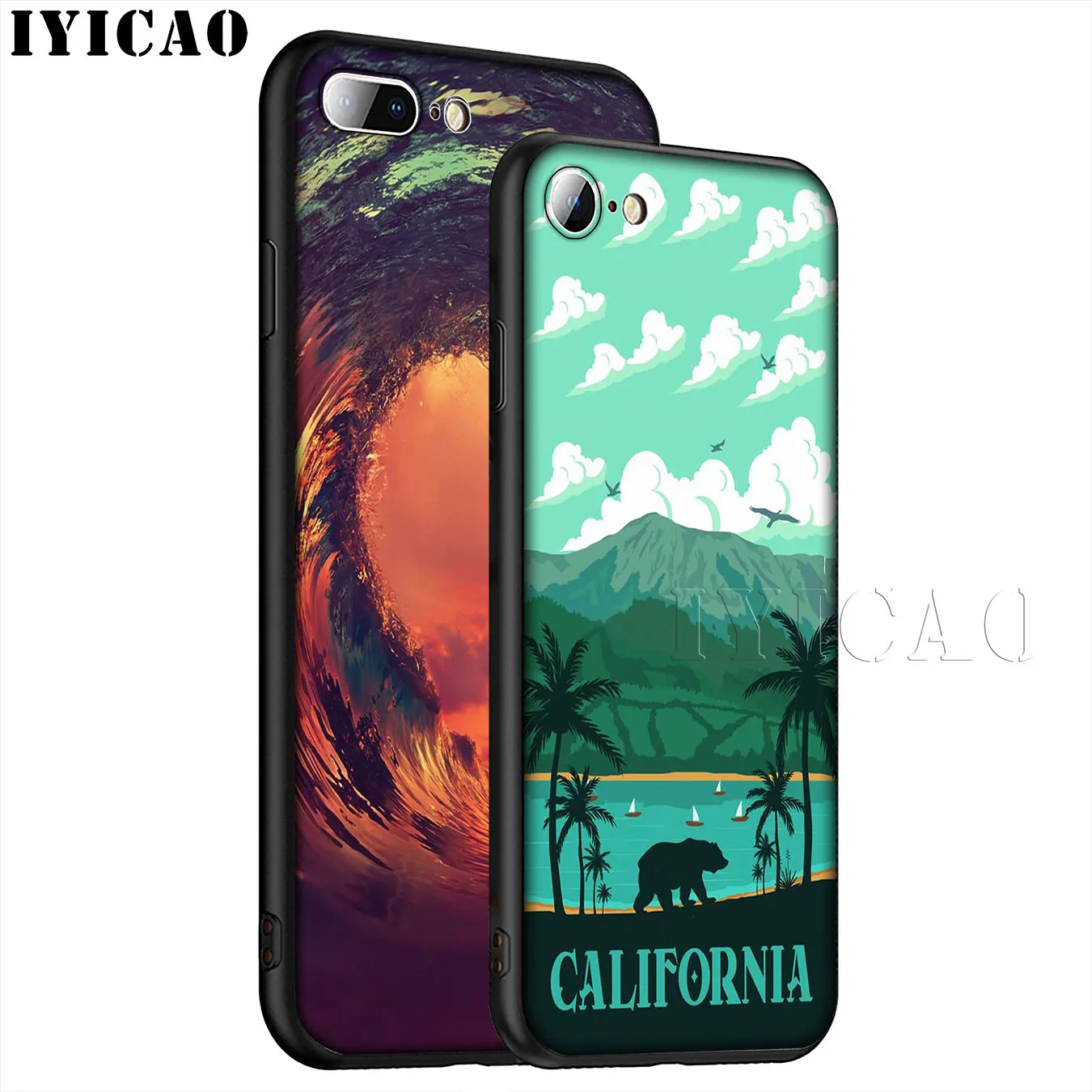 IYICAO California Travel Customer высококачественный мягкий силиконовый чехол для телефона iPhone
