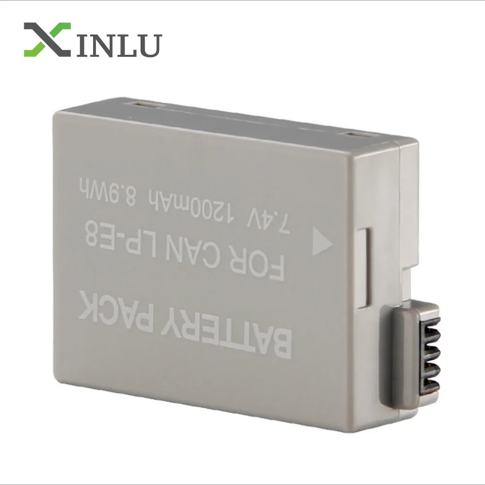 LPE8 LP-E8 LP E8 1200mAh Цифровая Камера Батарея+ USB Зарядное устройство для цифровой однообъективной зеркальной камеры Canon EOS 550D 600D 650D 700D X4 X5 X6i X7i T2i батарейки в комплекте - Цвет: 1 BATTERY