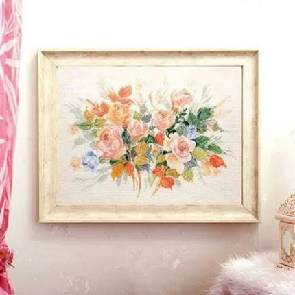 

Needlework,DIY Cross Stitch,Sets For Embroidery kits,11CT&14CT,Plain flower