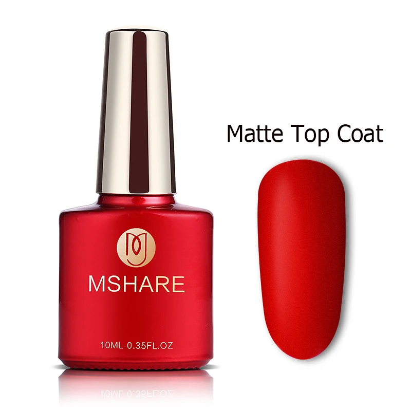 matt top coat MSHARE праймер для ногтей Грунтовка База Lquid Top Coat подкрепление UV гель для ногтей Matt Топы ногтей Лаки лак без чистке вытереть липкие Слои r07 - Цвет: matt top coat